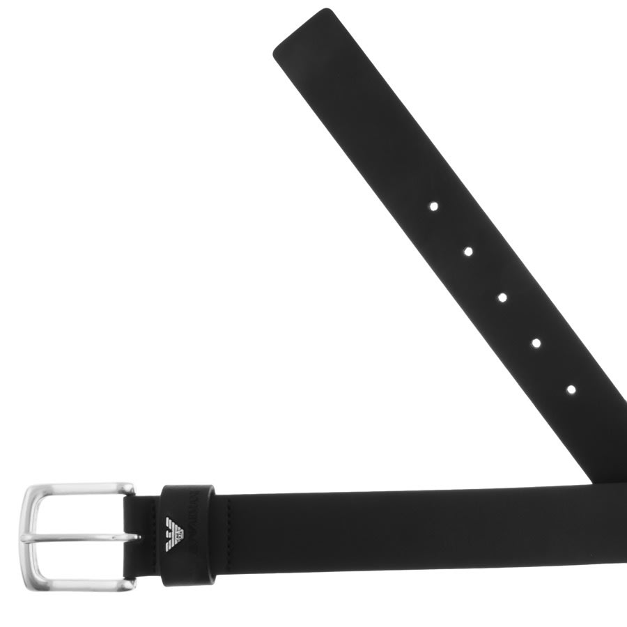 Alternative Image for ProductEmporio Armani Logo Leather Belt Black2
